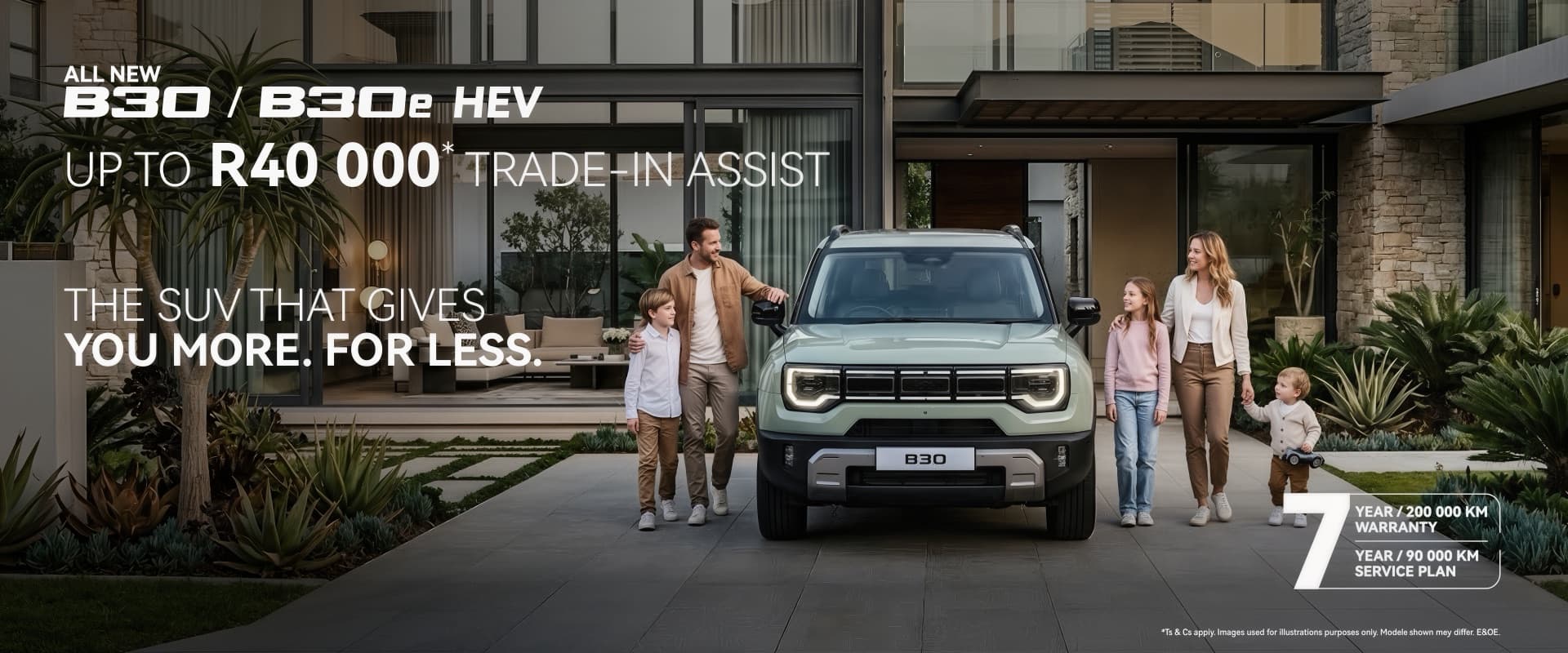Up to R40 000 trade-in assist on the BAIC B30
